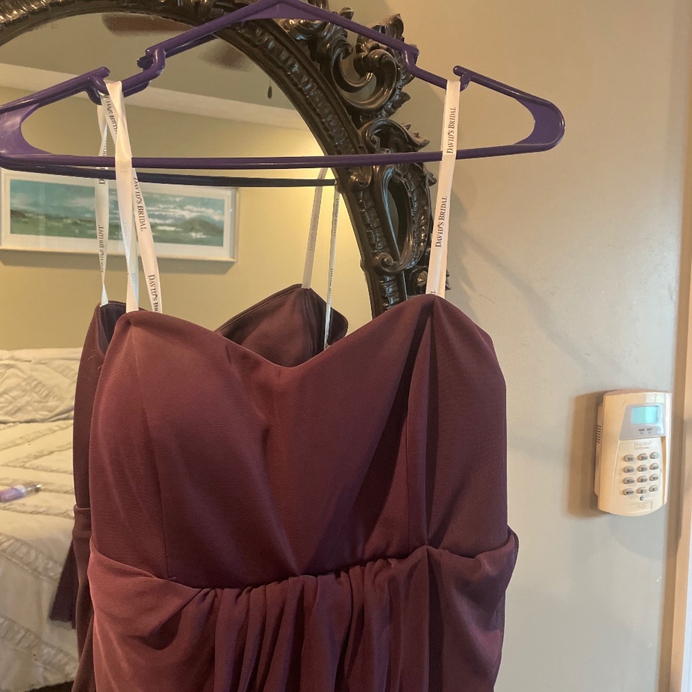 David’s Bridal Eggplant Dress size 12